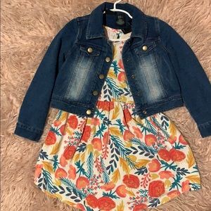 Dress & jean jacket set